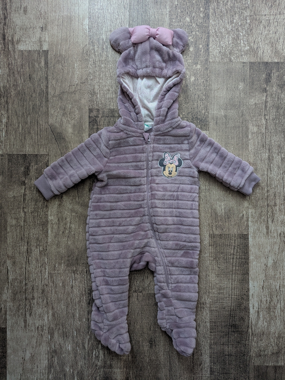 Baby Girl Minnie Mouse Fleece Jumpsuit